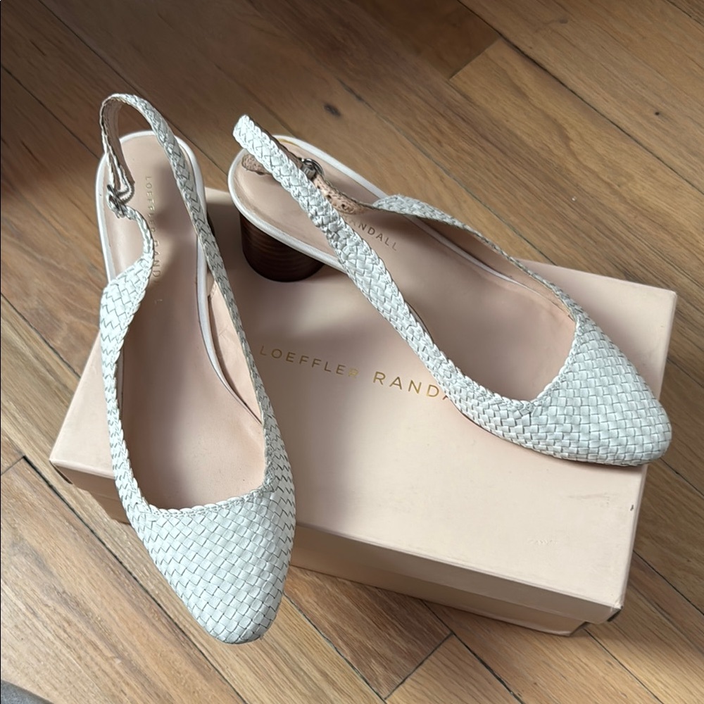 Loeffler Randall Women's White Slingback Shoes